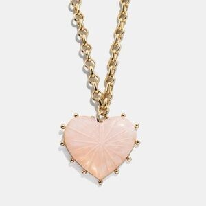 Baublebar Juno Pink Resin Heart Pendant Necklace